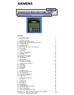 Preview for 1 page of Siemens AOP Operating Instructions Manual