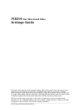 Preview for 125 page of Siemens Argus 7SR21 Technical Manual