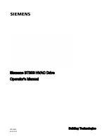 Preview for 1 page of Siemens BT300 LonWorks Operator'S Manual