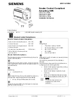 Preview for 1 page of Siemens DXR2.E10PL-102BK Installation Instruction