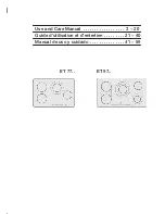 Preview for 3 page of Siemens ET 77..UC Use And Care Manual