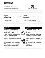 Siemens ETU755 Manual preview