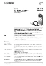 Siemens GIB131.1E Manual preview