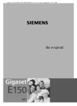 Preview for 3 page of Siemens Gigaset E150 Instructions Manual