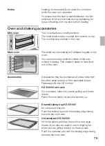 Preview for 79 page of Siemens HB 550 Series Operating And Fitting Instructions Manual