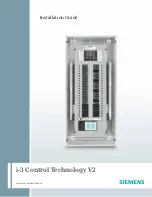 Preview for 1 page of Siemens i-3 Installation Manual