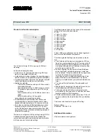 Siemens IP Control Center N152 Technical Product Information preview