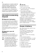 Preview for 6 page of Siemens iQ100 KG N Series Instructions For Use Manual