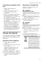 Preview for 21 page of Siemens iQ300 KI R Series User Manual