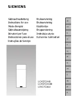 Preview for 1 page of Siemens LC457CA60 Instructions For Use Manual