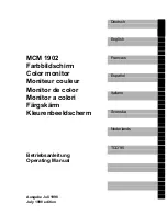 Preview for 5 page of Siemens MCM 1902 Operating Manual