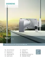 Preview for 1 page of Siemens MS7 Series Instruction Manual