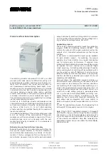 Preview for 1 page of Siemens N 512/21 Technical Product Information