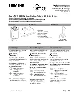 Preview for 1 page of Siemens OpenAir GQD Series Installation Instructions Manual