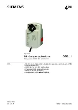 Siemens OpenAir GSD 1 Series Manual preview