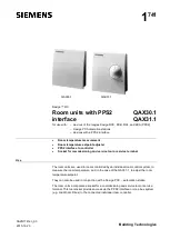 Siemens QAX30.1 Quick Start Manual preview