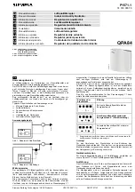 Siemens QPA84 Product Information preview