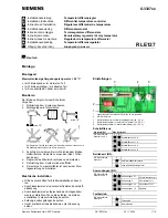 Siemens rle127 Installation Instructions Manual preview