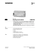 Siemens RMH760 Manual preview