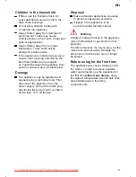 Preview for 5 page of Siemens SE 65E332 Instructions For Use Manual