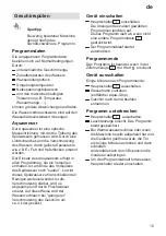 Preview for 15 page of Siemens SE55A291 Instructions For Use Manual