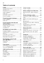 Preview for 2 page of Siemens SE73HX42VG User Manual