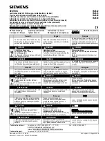 Siemens SENTRON 3NJ622 Operating Instructions Manual preview