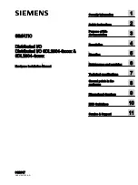 Siemens SIMATIC 6DL2804-3 Series Hardware Installation Manual preview