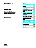 Preview for 1 page of Siemens SIMATIC Mobile Client900WXN Operating Instructions Manual