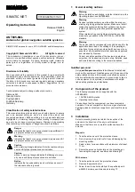 Siemens SIMATIC NET ANT895-6ML Operating Instructions preview