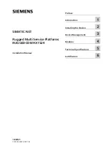 Preview for 2 page of Siemens SIMATIC NET RUGGEDCOM RX1524 Installation Manual