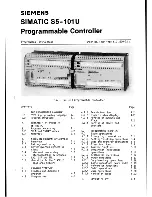 Siemens Simatic S5-101U Programming Instructions Manual preview