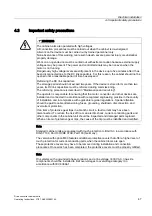 Preview for 47 page of Siemens SINAMICS S150 Operating Instructions Manual