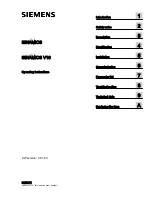 Preview for 1 page of Siemens SINAMICS V10 Operating Instructions Manual