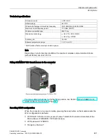 Preview for 403 page of Siemens SINAMICS V20 Inverter Operating Instructions Manual