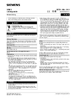 Preview for 1 page of Siemens SIRIUS 3RF29-0KA Series Operating Instructions Manual