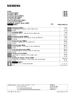 Siemens SIRIUS 3RW30 Operating Instructions Manual preview