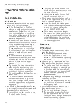 Preview for 10 page of Siemens SL61IX09TE User Manual