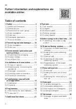 Preview for 2 page of Siemens SN23EI01ME Information For Use