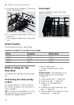 Preview for 22 page of Siemens SN23HW36TE User Manual