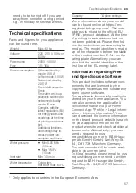 Preview for 57 page of Siemens SN43HI70CS User Manual