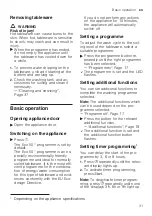 Preview for 31 page of Siemens SN61IX12TG User Manual