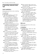 Preview for 10 page of Siemens SN95ZX61CG User Manual