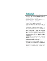 Preview for 3 page of Siemens SpeedStream 6515 Safety Manual