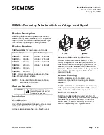 Siemens sqm50 Installation Instructions preview