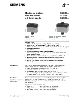 Siemens SQS35.53 Manual preview