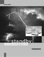 Siemens Standby Generators Manual preview