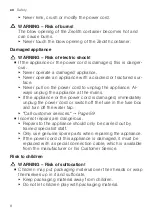 Preview for 8 page of Siemens SX67Z800BE Information For Use