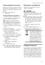 Preview for 59 page of Siemens SX75ZX48CE User Manual