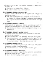 Preview for 9 page of Siemens SX87HX01DA User Manual